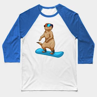 Meerkat Snowboard Winter sports Baseball T-Shirt